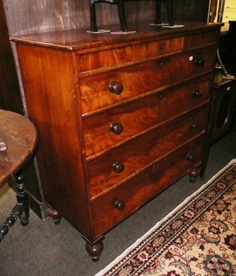 Lot 635 - Victorian mahogany four height chest of drawers