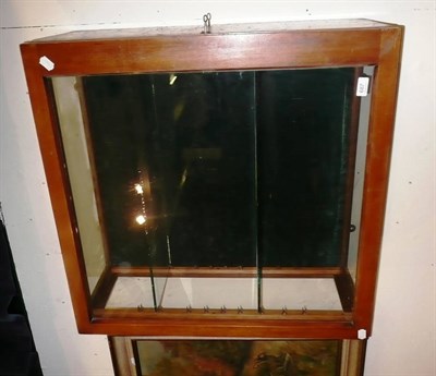 Lot 687 - Mahogany glazed display case