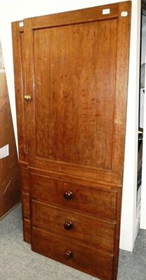 Lot 764 - Two oak wardrobe doors