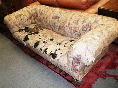 Lot 813 - 6ft Victorian sofa - Provenance Clifton Castle