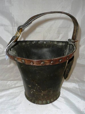 Lot 148A - Leather bucket