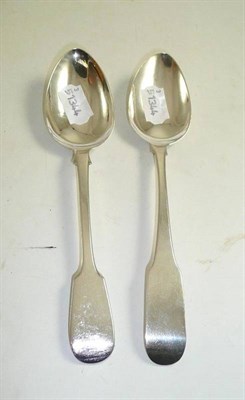 Lot 6 - An Irish silver tablespoon and another
