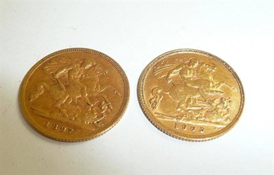 Lot 23 - Two half sovereigns dated 1905 and 1897