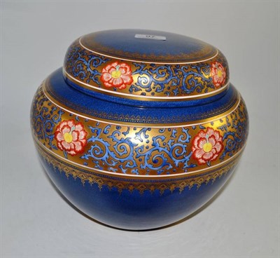 Lot 97 - Wedgwood blue ground large jar and cover