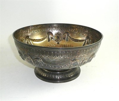 Lot 105 - A Victorian silver pedestal bowl