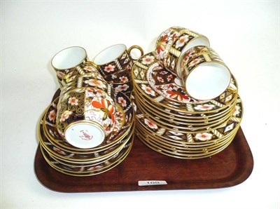 Lot 109 - A collection of Royal Crown Derby Imari tea wares, pattern 2451, twelve plates, eight saucers...