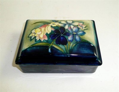 Lot 119 - Walter Moorcroft Spring Flowers box and cover