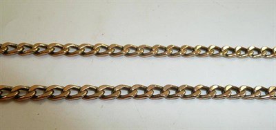 Lot 155 - A 9ct gold curb link necklace