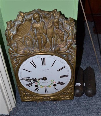 Lot 199 - French Comtoise clock