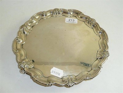 Lot 213 - A silver salver