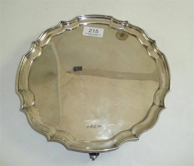 Lot 215 - Circular silver salver