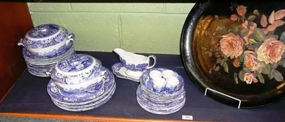 Lot 285 - Spode Italian service and a Watcombe pottery plaque