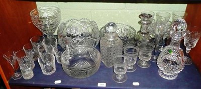 Lot 289 - A collection of crystal glassware including a Waterford Crystal Calleen decanter, boxed, a...