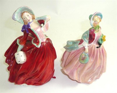 Lot 349 - Two Royal Doulton figures 'Honey' and 'Autumn Breezes' (2)