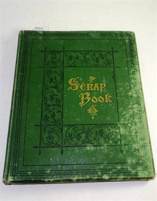 Lot 353 - A Victorian scrap book