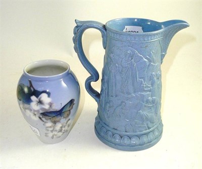 Lot 366 - Copenhagen vase and Ridgway jug