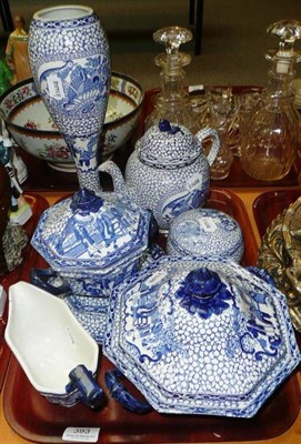 Lot 393 - Collection of Adams blue and white china