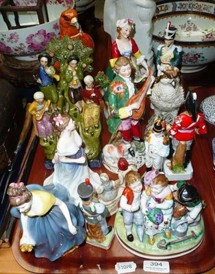 Lot 394 - A collection of Beswick, Doulton, Staffordshire and other figures