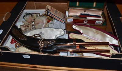 Lot 453 - A quantity of costume jewellery, a pocket watch and four pens