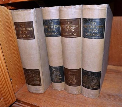 Lot 457 - Kirkman, The British Bird Book, four volumes, colour plates, original cloth