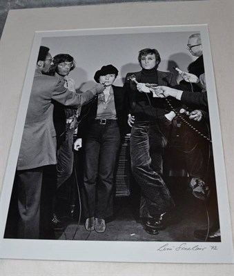 Lot 499 - A John Lennon and Yoko Ono giclee print photograph by Leni Sinclair, with certificate of...