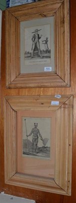 Lot 522 - A framed print entitled 'A Planter in his Morning Dress' and another 'A Native of the Marquesas...