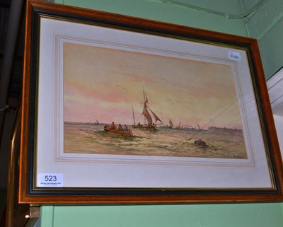 Lot 523 - Drew/Leonard Lewis fishing boats off a coastline