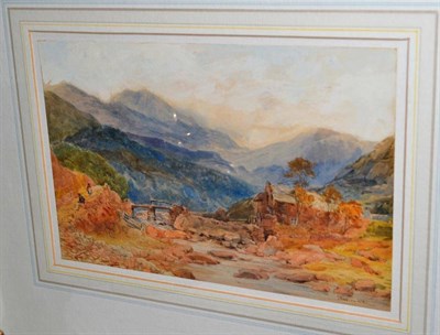 Lot 531 - John Keeley 1878, watercolour, Beddgelert