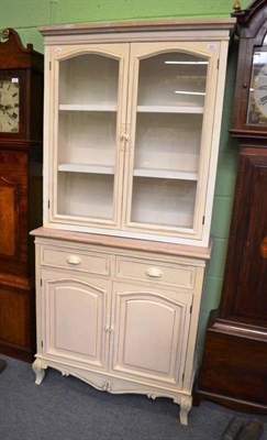 Lot 574 - A shabby chic dresser with cabinet top