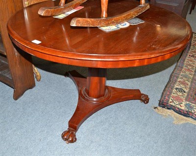 Lot 583 - A mahogany tip top breakfast/centre table