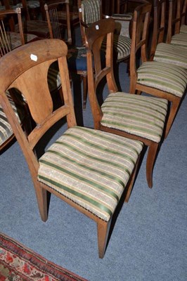 Lot 632 - Six similar mahogany dining chairs and two others