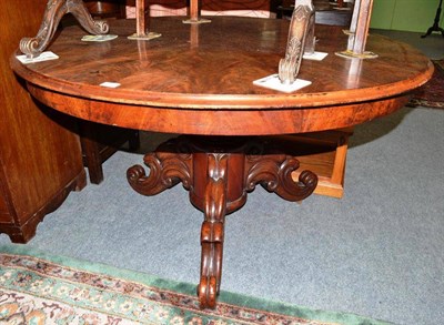 Lot 664 - A Victorian mahogany tip top breakfast table