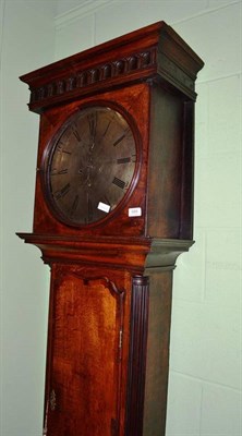 Lot 688 - An oak eight day longcase clock, the brass dial signed Massey, Eccleshall