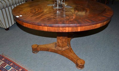 Lot 703 - A Victorian mahogany tilt-top centre table