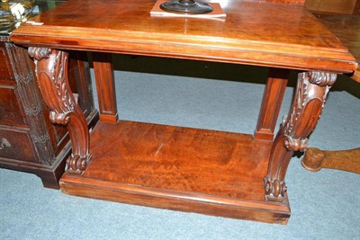 Lot 704 - A 19th century mahogany pier table