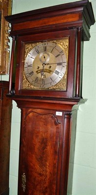 Lot 709 - An eight day long case clock, the brass dial signed Park, Liverpool