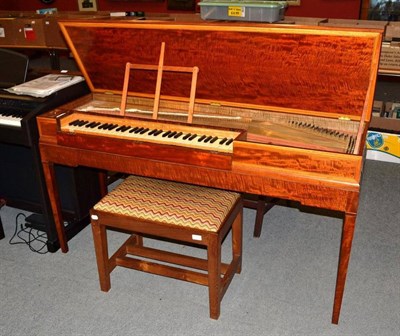 Lot 829 - A walnut cased modern clavichord