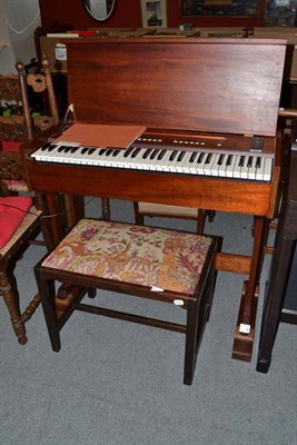 Lot 831 - A mahogany cased electric organ