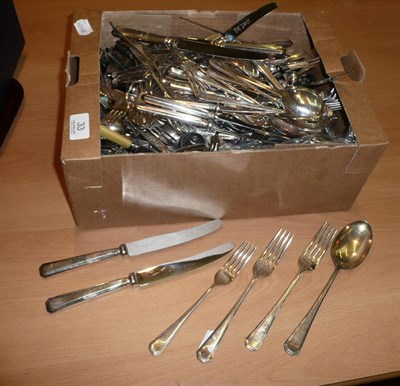 Lot 33 - A large assortment of diverse silver flatware including fish servers, fish eaters, berry spoons etc