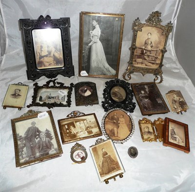 Lot 60 - A collection of seventeen decorative photograph frames, mainly late 19th century, including...