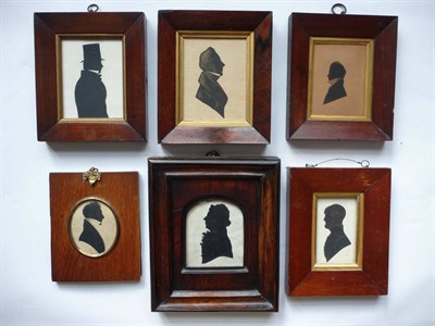 Lot 66 - English School (19th Century): Cut Out Silhouette of a Gentleman, half length wearing a top...