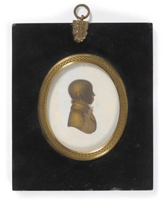Lot 71 - John Miers and Studio (18th/19th century): Portrait Silhouette of a Young Boy, wearing period...