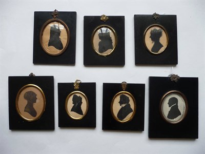 Lot 88 - English School (19th century): Portrait Silhouette of a Lady, said to be Mrs Townsend, possibly...