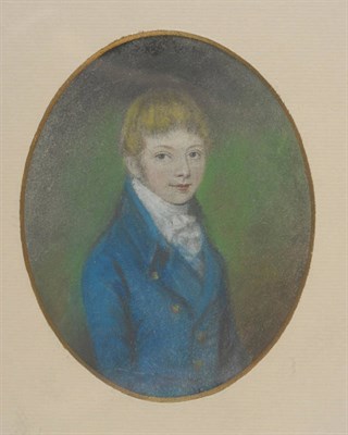 Lot 104 - George Richmond (1809-1896) Portrait of a young man Signed and dated 1840, extensively inscribed on