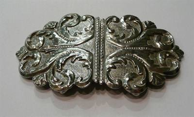 Lot 177 - A silver buckle