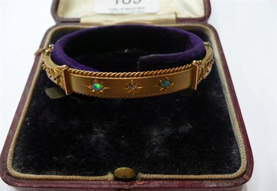 Lot 189 - A Victorian 9ct gold bangle, cased