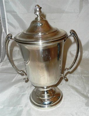 Lot 224 - Walker & Hall two handled trophy cup and cover