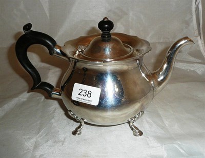 Lot 238 - Silver teapot