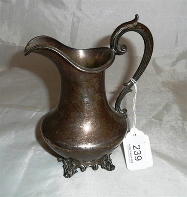 Lot 239 - A Victorian engraved milk jug