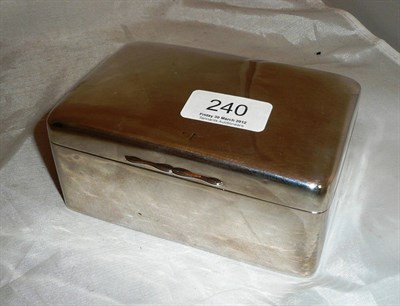 Lot 240 - A silver cigarette box